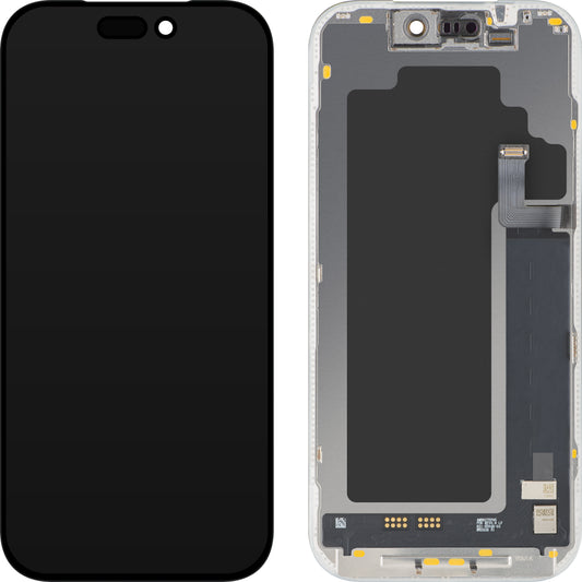 MP zaslon na dotik, združljiv z Apple iPhone 17 Pro, z okvirjem, OLED FHD 120Hz diagnostična programska različica, črna