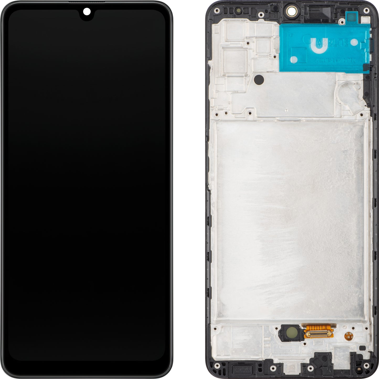 MP zaslon na dotik, združljiv s Samsung Galaxy A32 A325, z okvirjem, različica OLED, črn