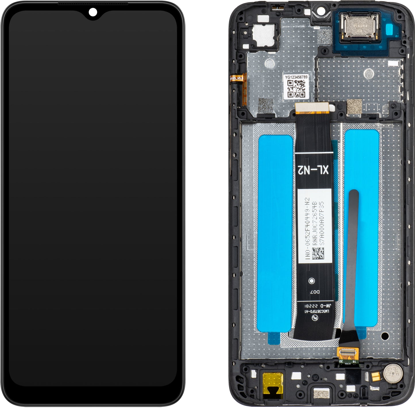 MP zaslon na dotik, združljiv z Xiaomi Redmi A1 / A1+ / A2 / A2+, z okvirjem, črn