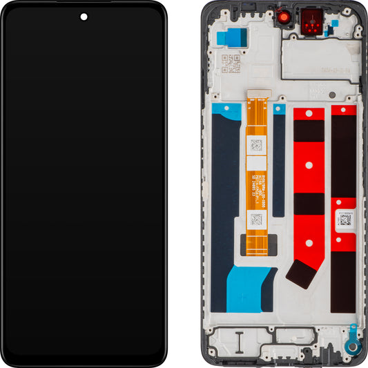 Zaslon na dotik Oppo A60, z okvirjem, črn, servisni paket 621029000204