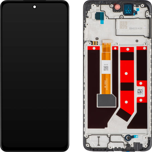 Oppo A58 4G z zaslonom na dotik, z okvirjem, črn, servisni paket 621029000089