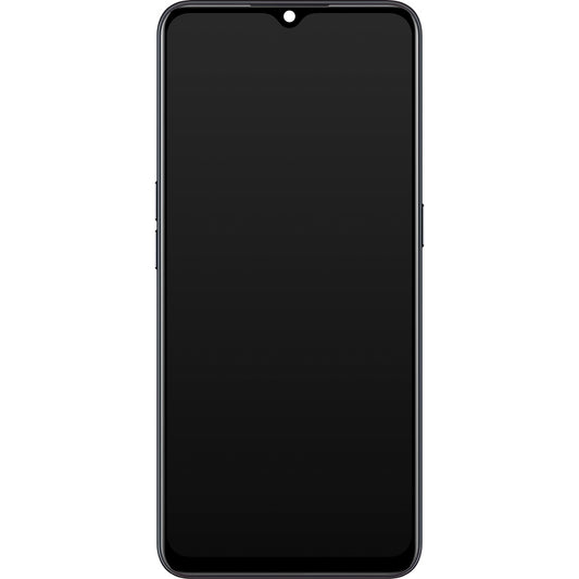 Oppo Reno3 5G zaslon na dotik / Find X2 Lite, z okvirjem, mesečno črna, servisni paket 4903624