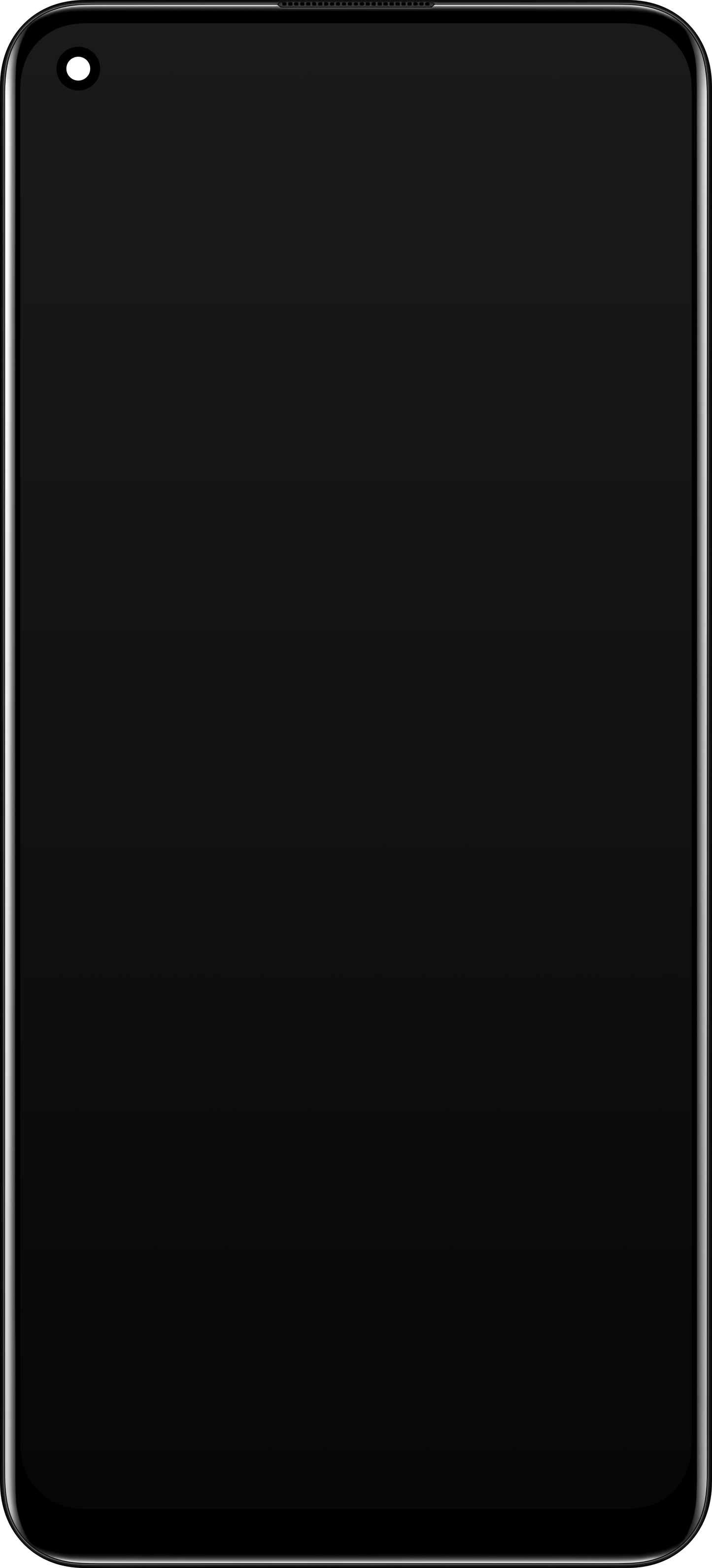 Zaslon z zaslonom na dotik Oppo Reno5 F / A94 / F19 Pro / Reno5 Lite, z okvirjem, črn, servisni paket 4906763