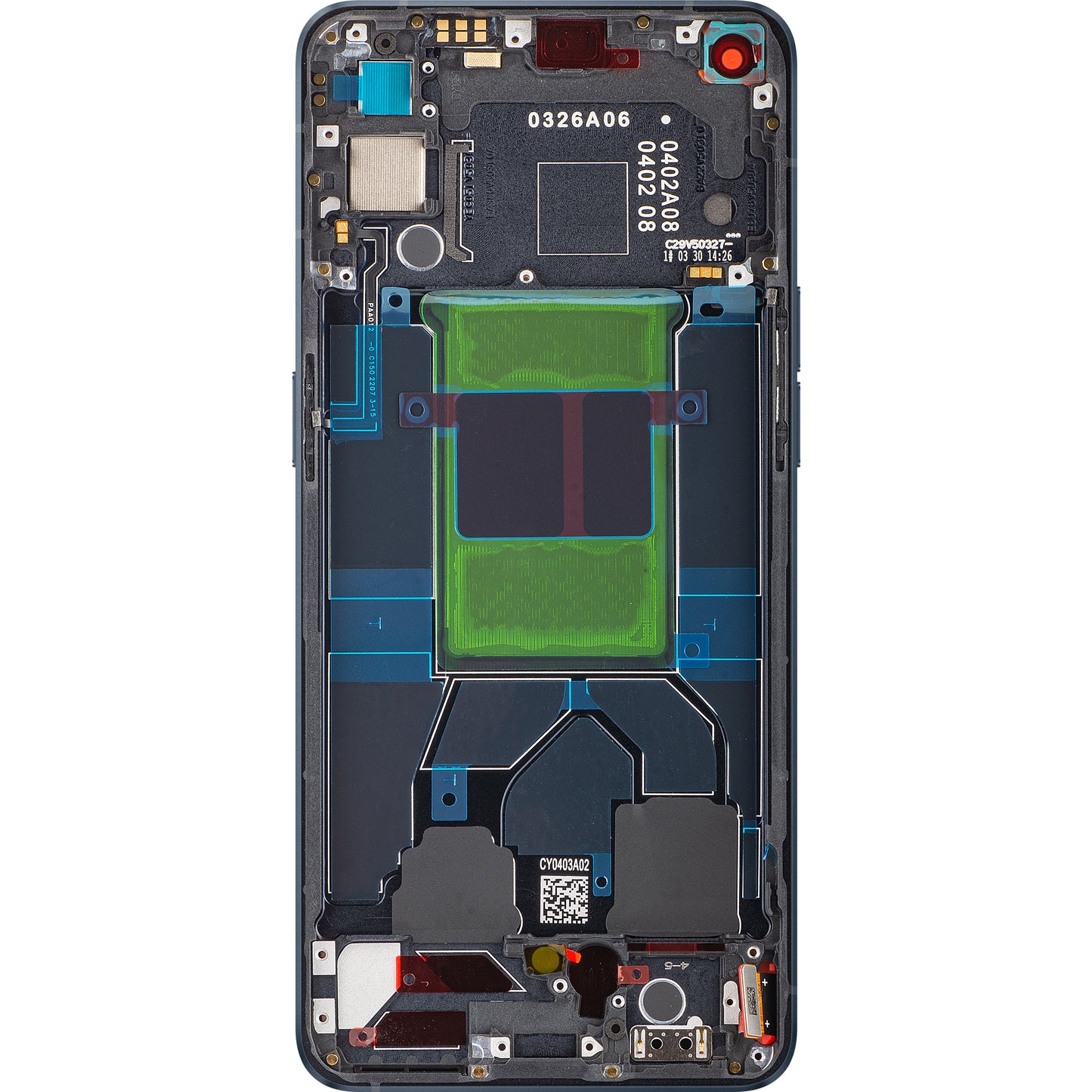 Oppo Reno6 5G zaslon na dotik z okvirjem, zvezdniško črna, servisni paket 4907749