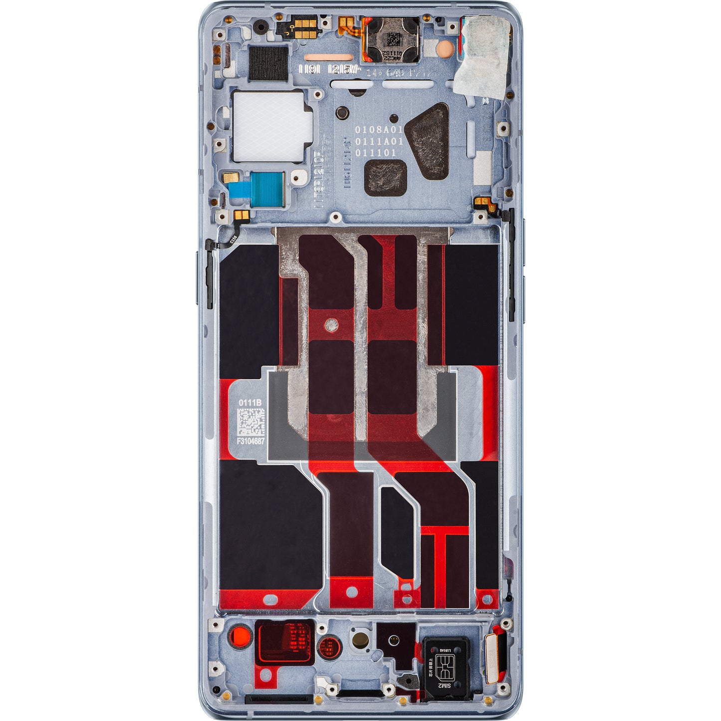 Zaslon s Touchscreenom Oppo Reno6 Pro 5G (Snapdragon) / Reno6 Pro+ 5G, z okvirjem, Siv (Lunar Grey), Service Pack 4907528
