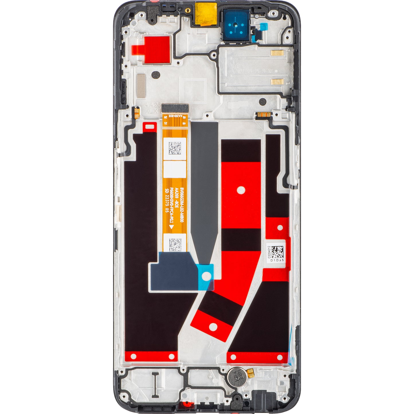 Oppo A77 5G zaslon na dotik, z okvirjem, črn, servisni paket 4130192