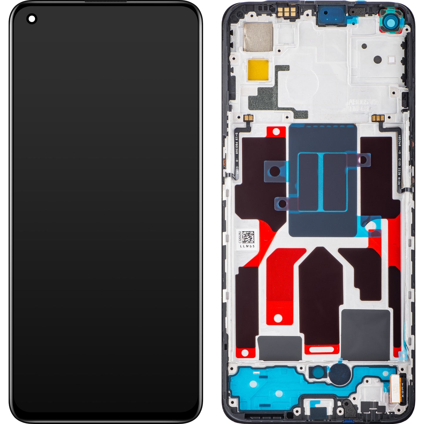 Zaslon na dotik Realme GT Master, z okvirjem, črn, servisni paket 4908139