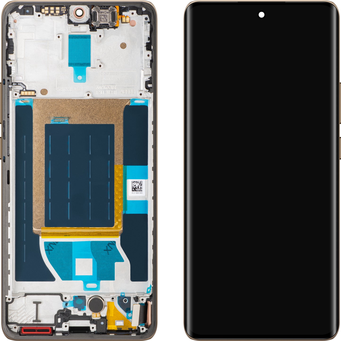 Zaslon s Touchscreenom Realme 14 Pro, z Okvirjem, Bel (Pearl White), Service Pack 621029000423