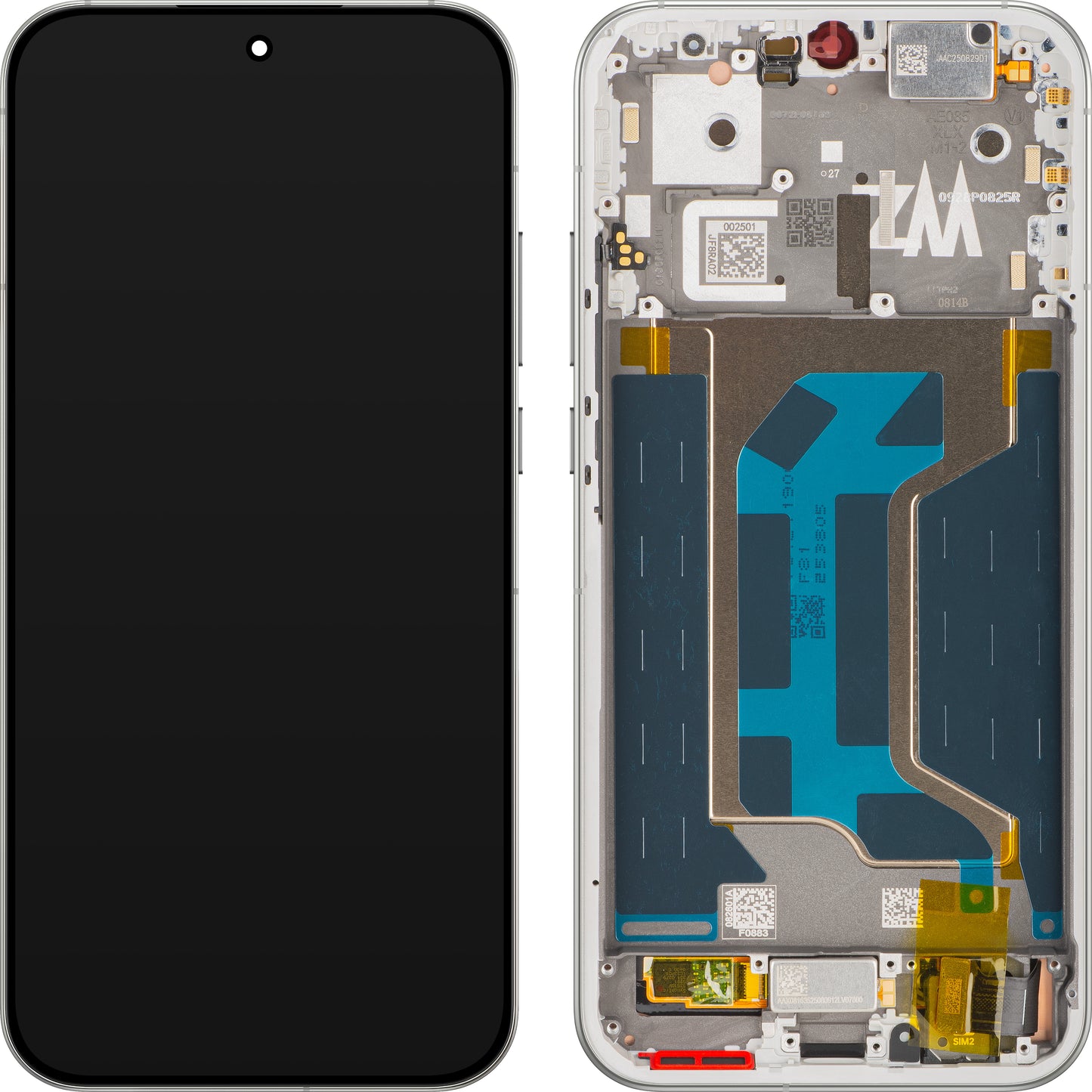 Zaslon s Touchscreenom Realme GT 8 Pro, z okvirjem, Bel (Diary White), Service Pack 621029000683