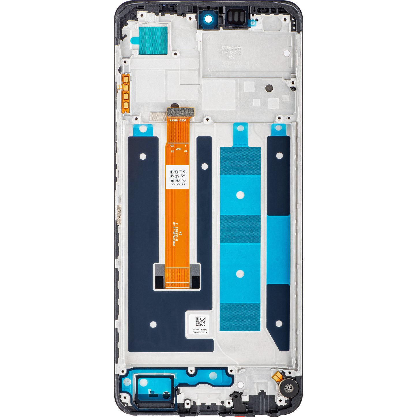 Realme C55 zaslon na dotik, z okvirjem, črn, servisni paket 4130438