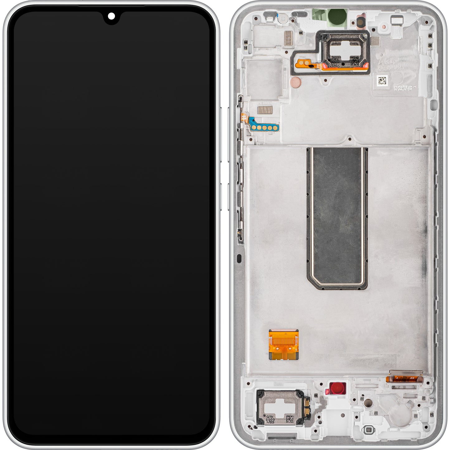 Samsung Galaxy Galaxy A34 A346 Zaslon na dotik z okvirjem, srebrn, servisni paket GH82-31200B