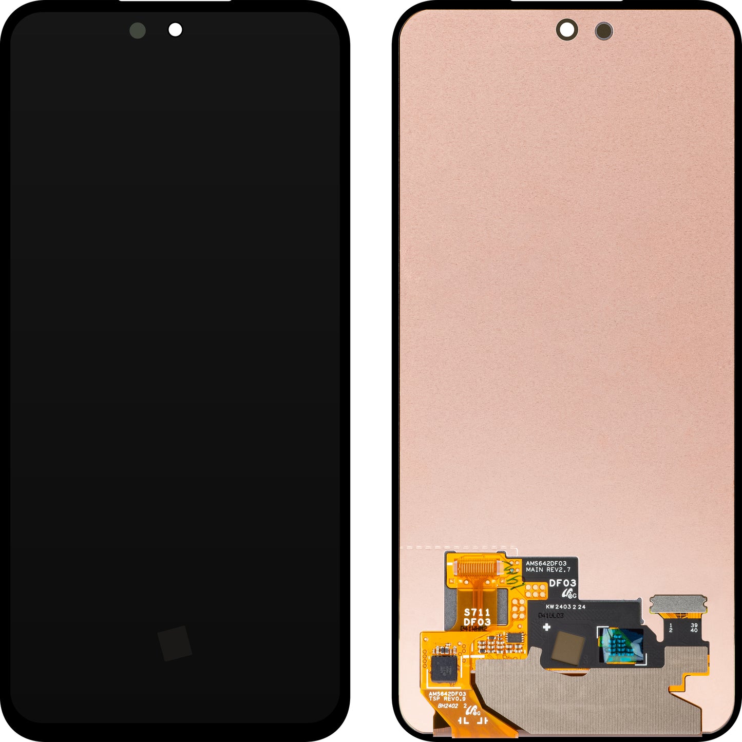 Zaslon na dotik Samsung Galaxy S23 FE S711, servisni paket GH82-32856A