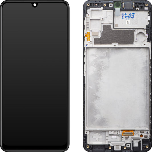 Samsung Galaxy Galaxy M22 M225 Zaslon na dotik z okvirjem, črn, servisni paket GH82-26153A