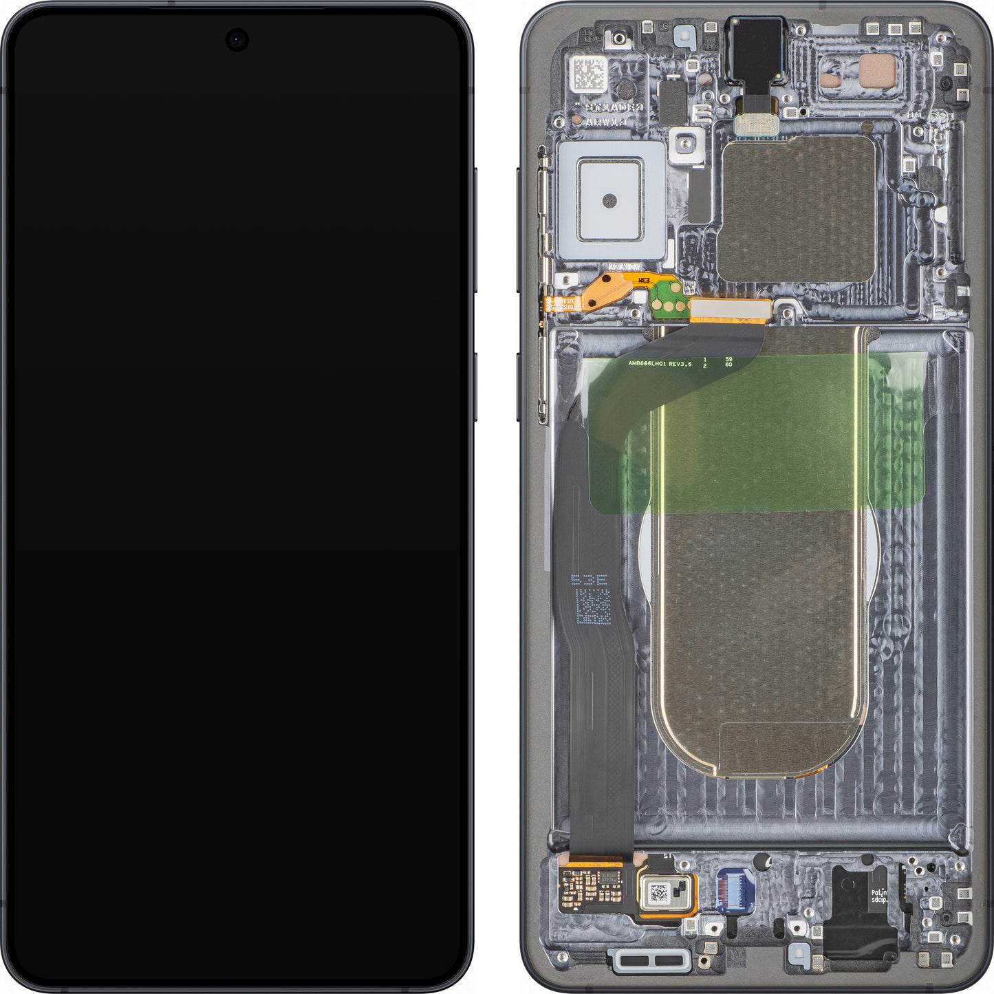 Zaslon na dotik Samsung Galaxy S25 Edge S937, z okvirjem, črn (Titanium Jetblack), Service Pack GH82-37224C