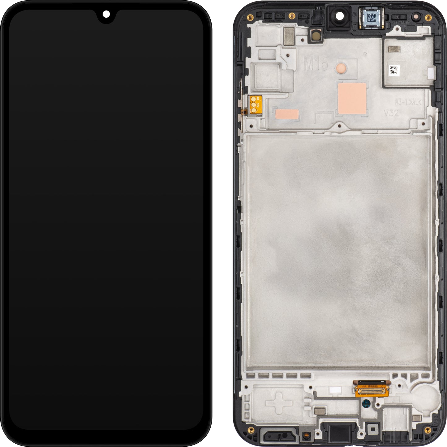 Zaslon na dotik Samsung Galaxy M15, z okvirjem, črn (siv), ponovno zapakiran GH82-34683A