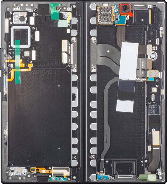 Zaslon na dotik Samsung Galaxy Z Fold7 F966, z okvirjem, pod notranjim delom, črn (Jet Black), servisni paket GH82-37548C