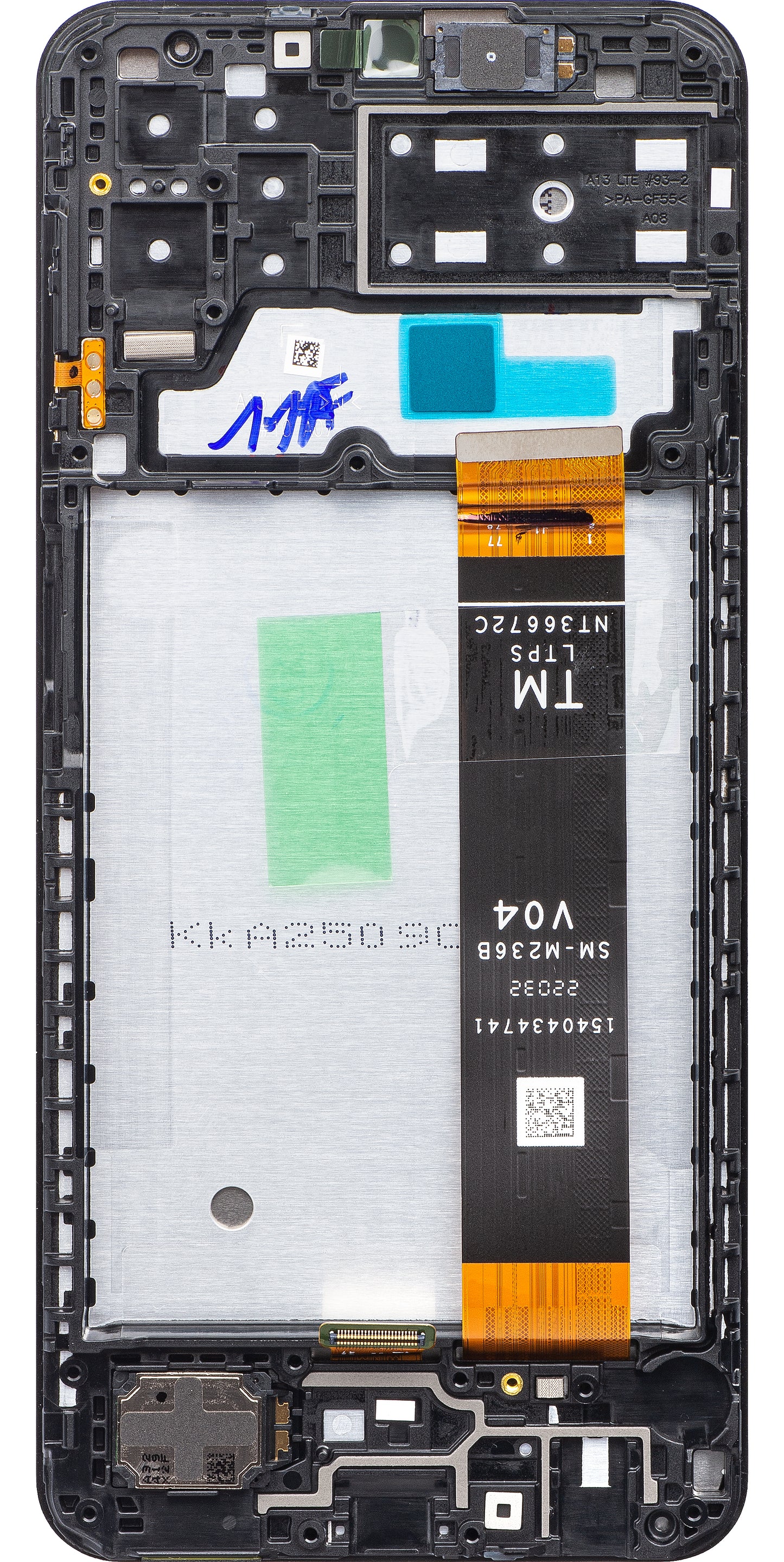 Zaslon na dotik Samsung Galaxy A13 A135, z okvirjem, črn, zamenjava GH82-28508A