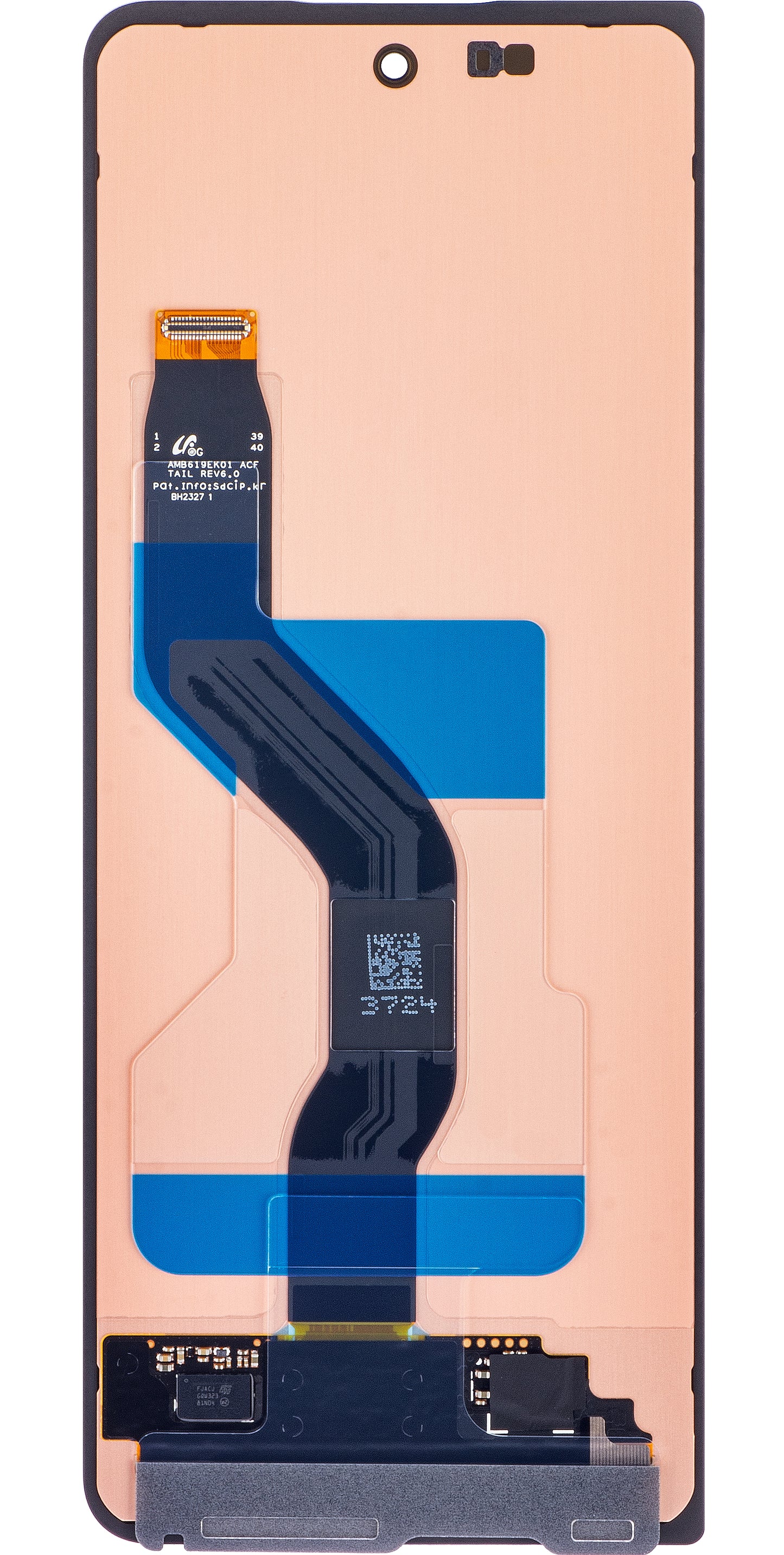 Zaslon na dotik Samsung Galaxy Z Fold5 F946, zunanji del, servisni paket GH82-31849A