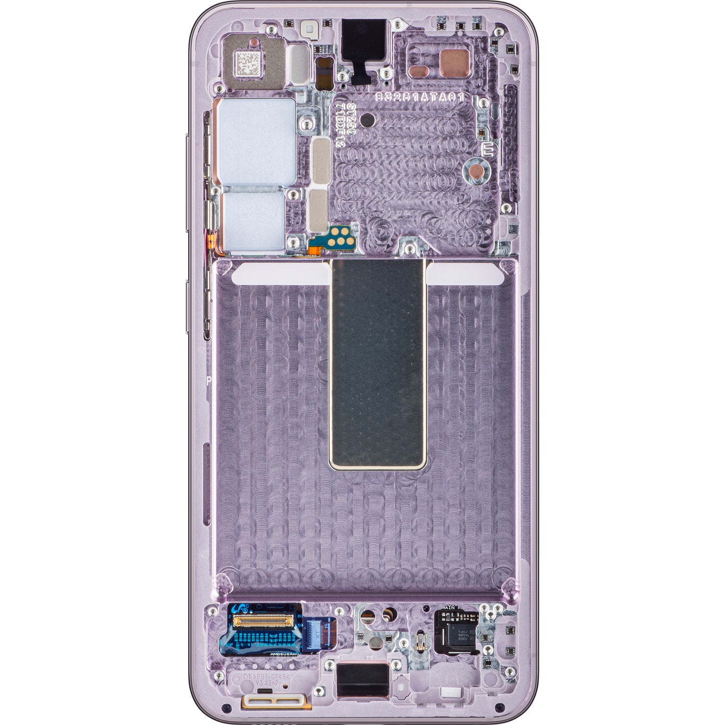 Samsung Galaxy Galaxy S23 S911 zaslon na dotik z okvirjem, roza (sivka), servisni paket GH82-30480D