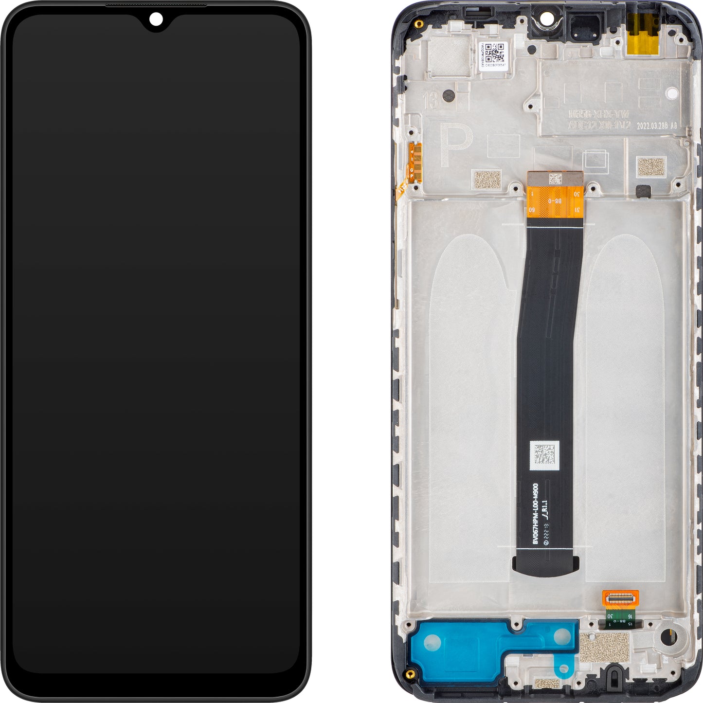 Xiaomi Poco C40 zaslon na dotik z okvirjem, črn (Power Black), servisni paket 560001C3QP00