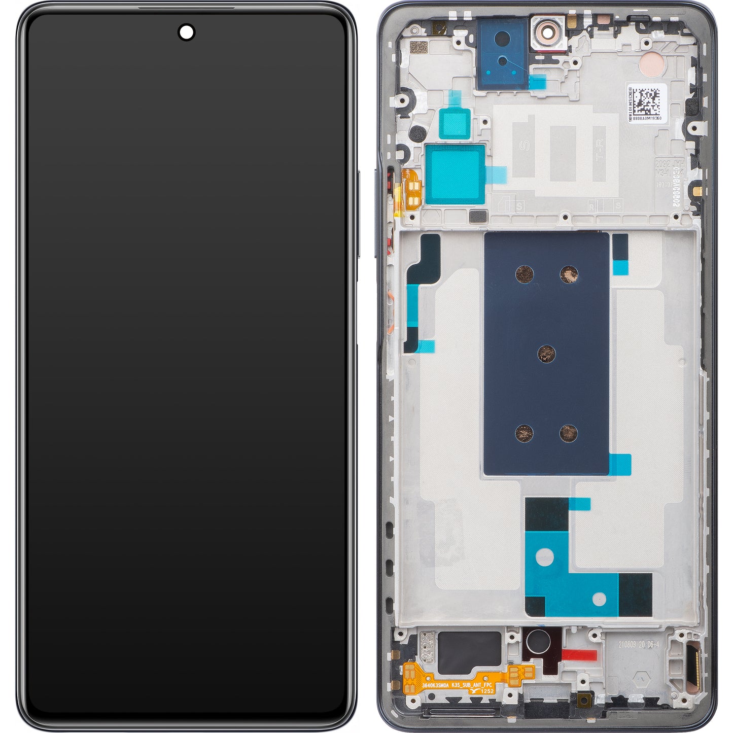 Xiaomi 11T Pro Touchscreen Display with Frame, Gray, Swap 5600030K3S00