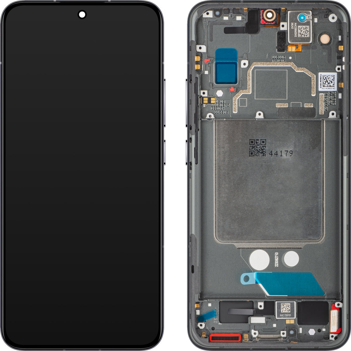 Zaslon na dotik Xiaomi 13, z okvirjem, črn, servisni paket 56000300M300