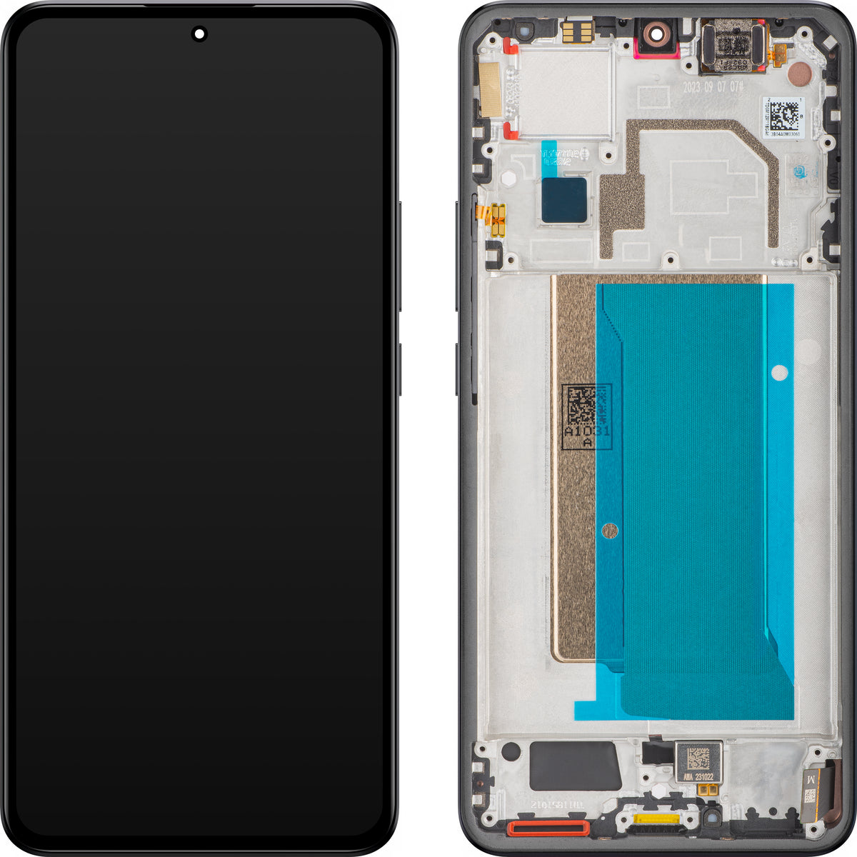 Zaslon s Touchscreenom Xiaomi 13T Pro, z Okvirjem, Črn, Service Pack 5600290M1200