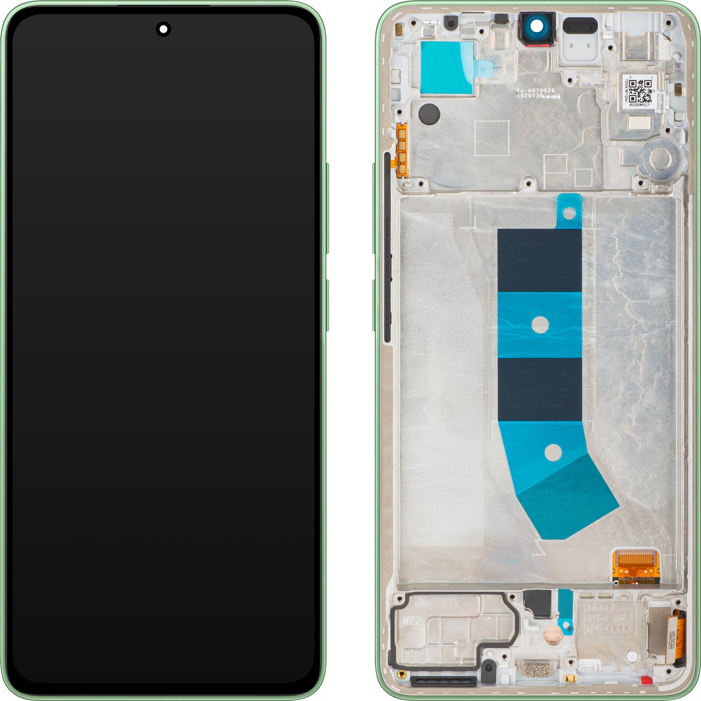 Zaslon na dotik Xiaomi Redmi Note 13 4G, z okvirjem, zelen (Mint Green), Service Pack 56000300N700