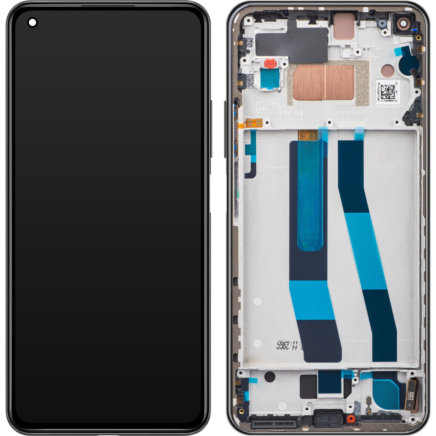Zaslon na dotik Xiaomi 11 Lite 5G NE, z okvirjem, črn (Truffle Black), Swap 5600030K9D00
