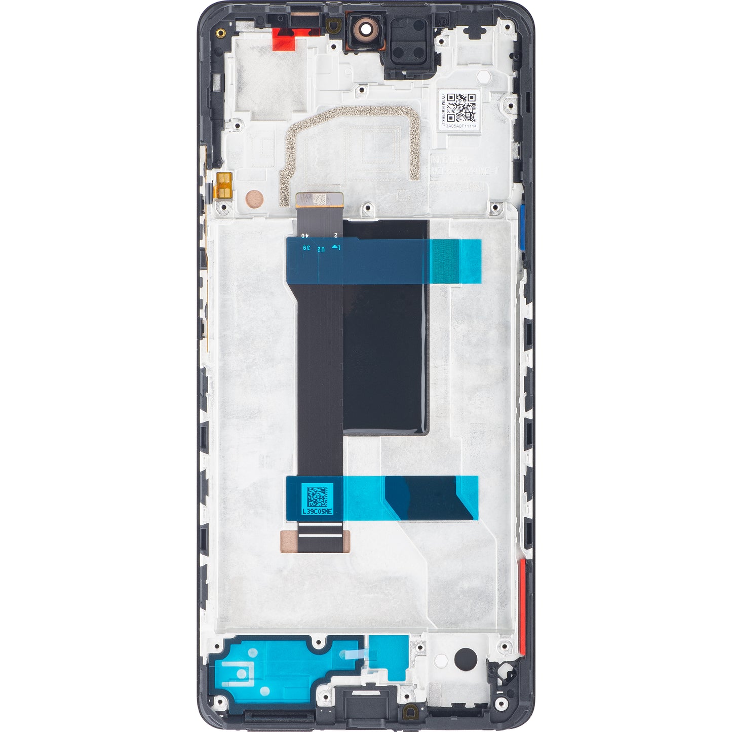 Xiaomi Redmi Redmi Note 12 Pro 5G zaslon na dotik z okvirjem, polnočno črna, servisni paket 5600010M1600