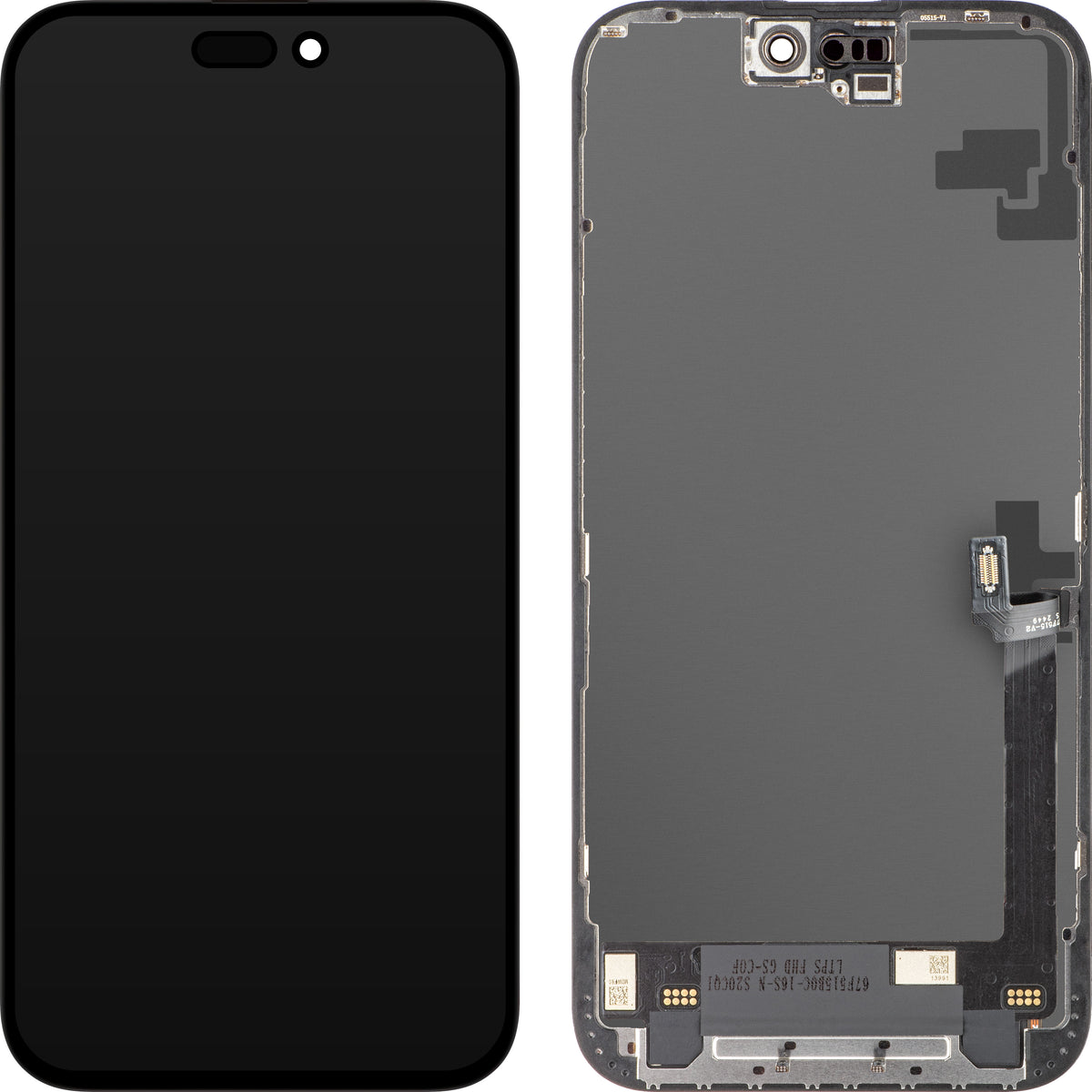 Zaslon na dotik ZY za Apple iPhone 16 Plus, z okvirjem, LCD različica In-Cell IC Movable, črn