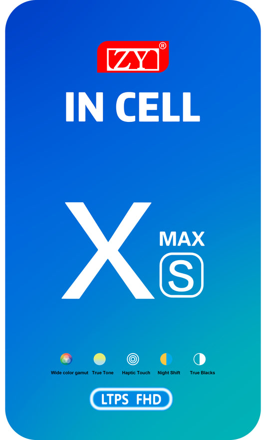 ZY zaslon na dotik za Apple iPhone XS Max, z okvirjem, izvedba LCD v celici, črn