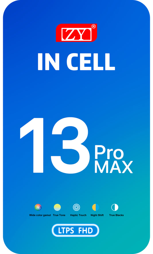 ZY zaslon na dotik za Apple iPhone 13 Pro Max, z okvirjem, v celici IC, premična različica LCD, črna