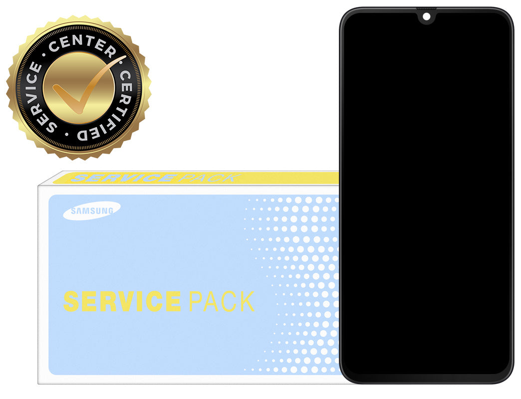 Zaslon na dotik Samsung Galaxy A70 A705, z okvirjem, črn, servisni paket GH82-19747A