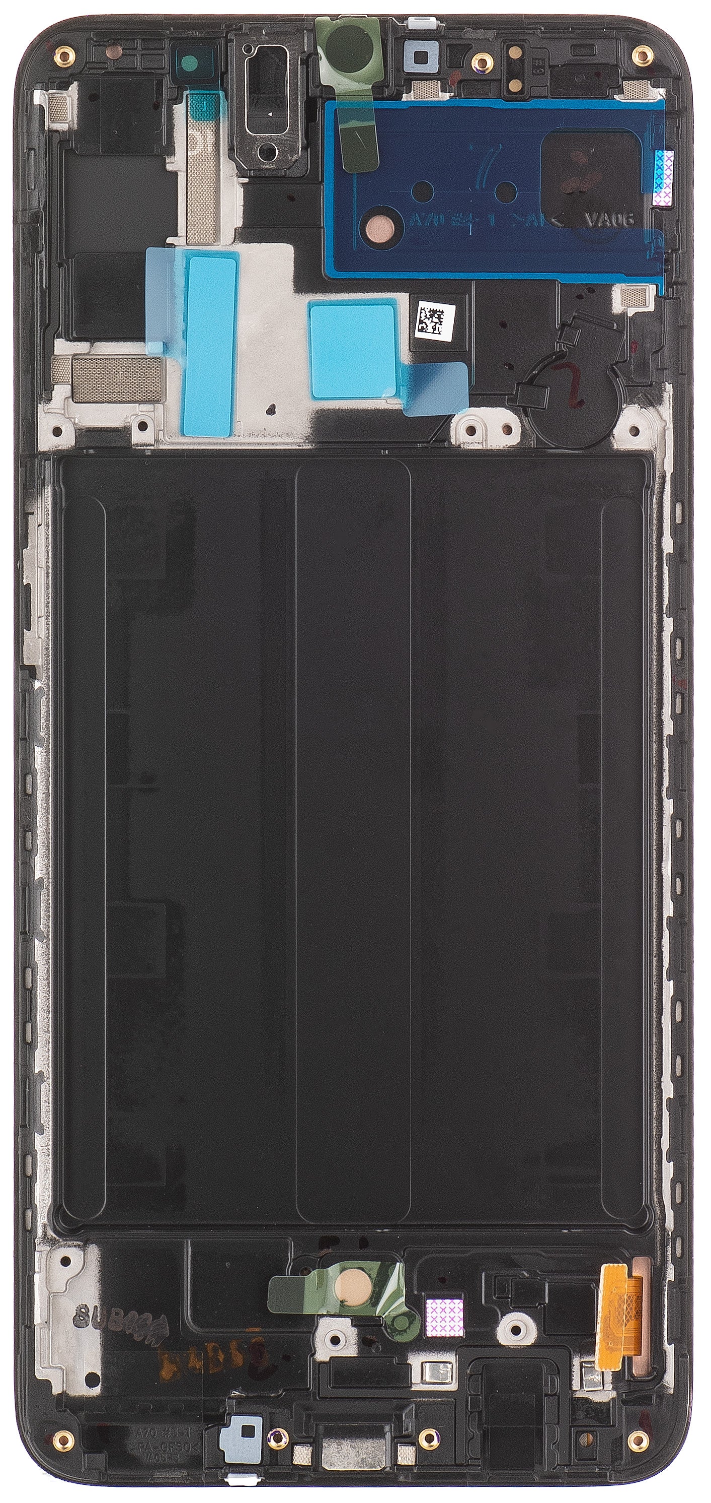 Zaslon na dotik Samsung Galaxy A70 A705, z okvirjem, črn, servisni paket GH82-19747A