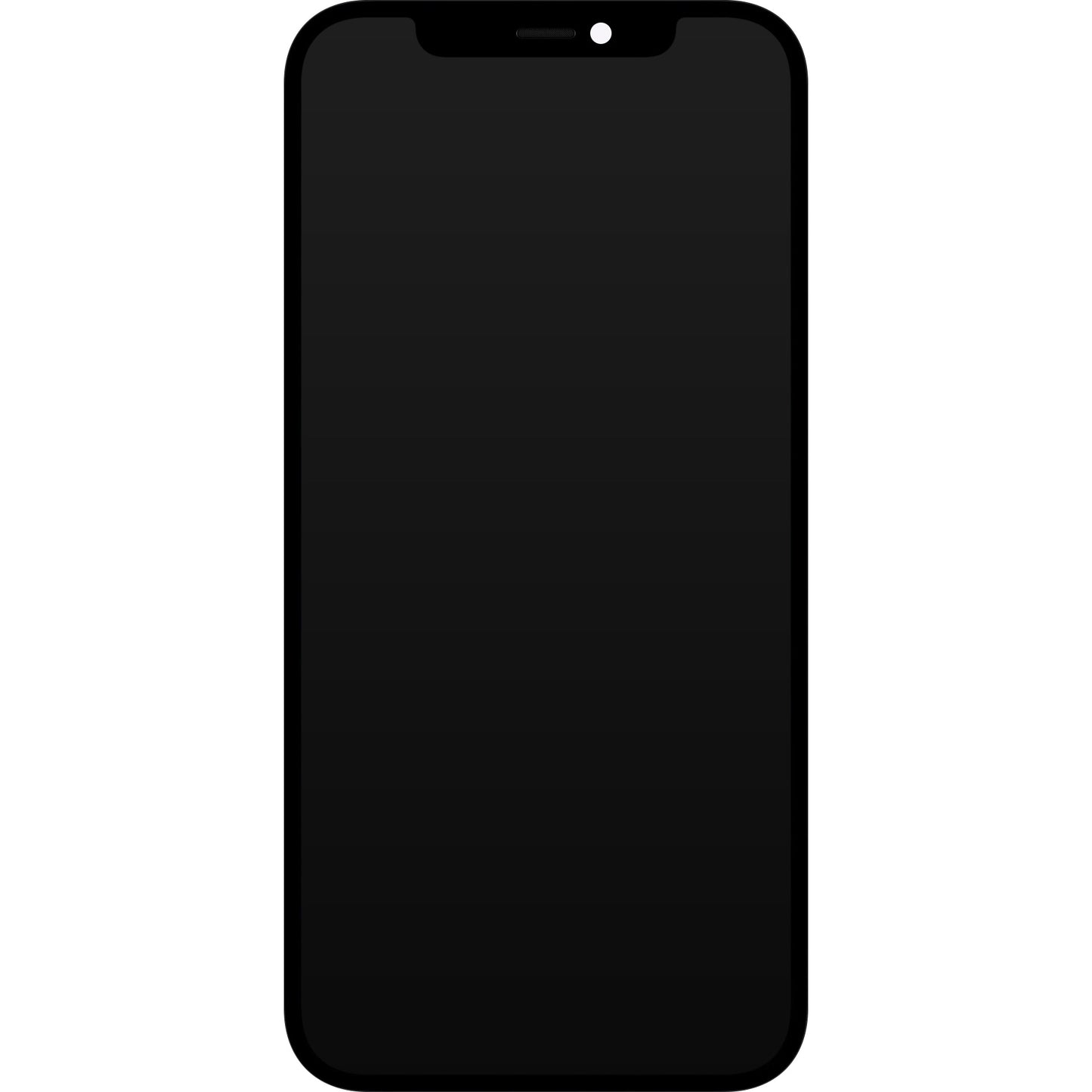 Zaslon s Touchscreenom JK za Apple iPhone 12 / 12 Pro, z okvirjem, LCD In-Cell IC Movable različica, črn.