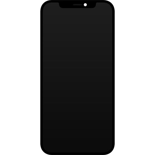 Zaslon s Touchscreenom JK za Apple iPhone 12 / 12 Pro, z okvirjem, LCD In-Cell IC Movable različica, črn.