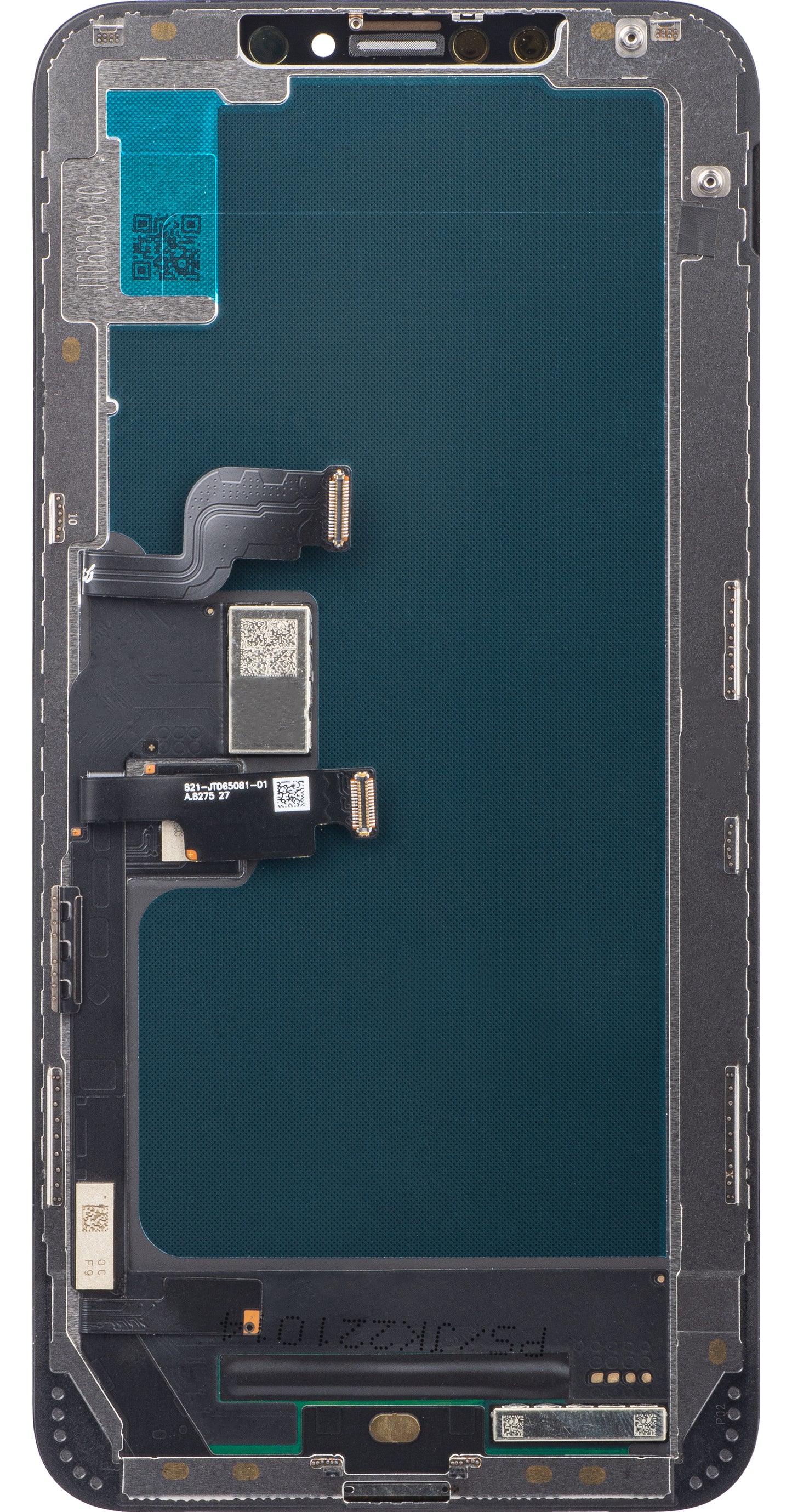 JK Zaslon na dotik za Apple iPhone XS Max, z okvirjem, izvedba LCD v celici, črn