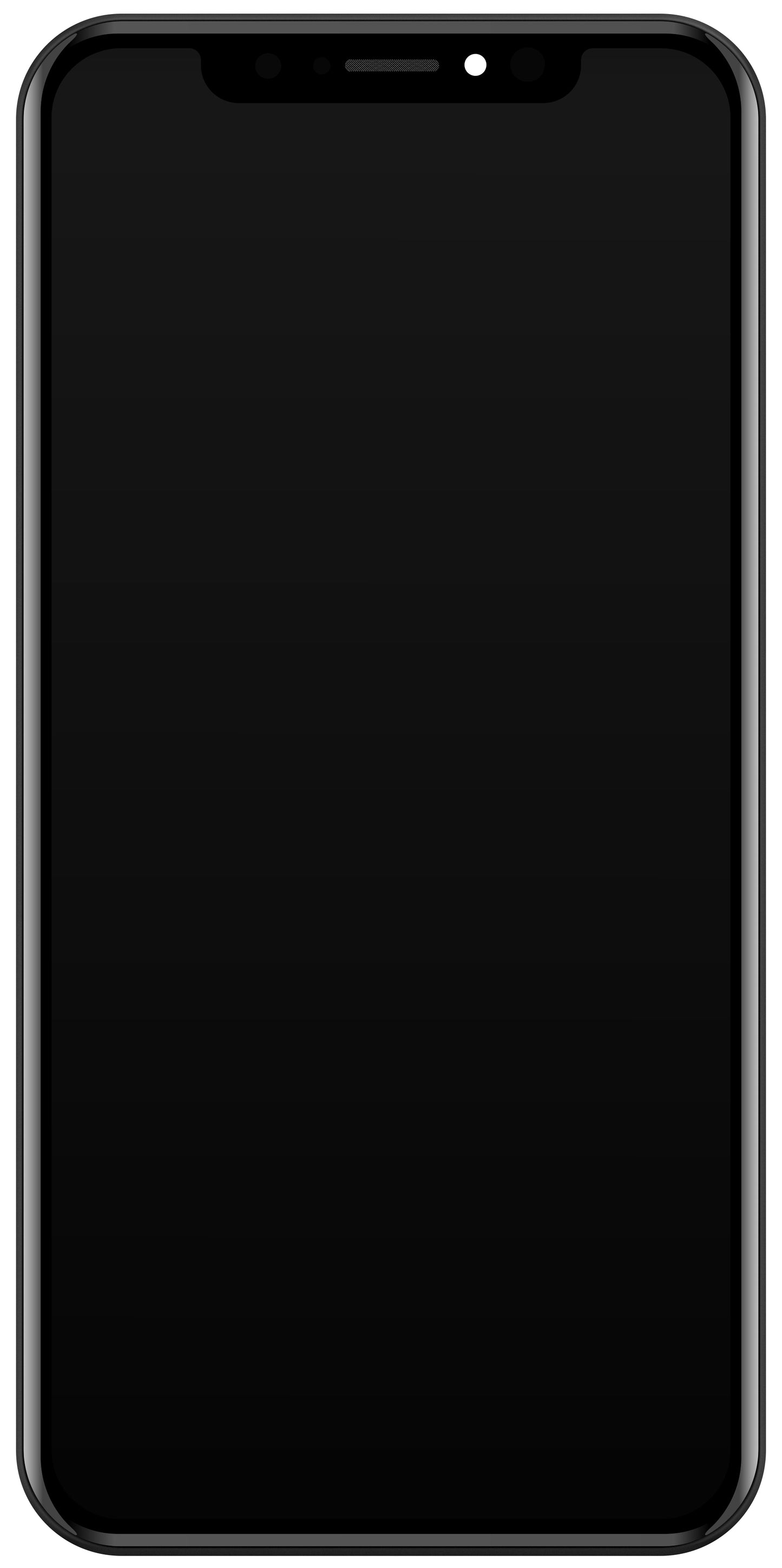 JK Zaslon na dotik za Apple iPhone XS, z okvirjem, različica z vgrajenim zaslonom LCD, črn