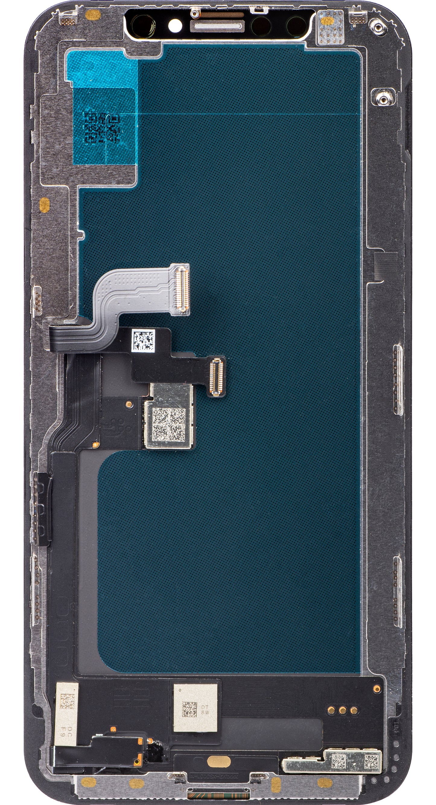 JK Zaslon na dotik za Apple iPhone XS, z okvirjem, različica z vgrajenim zaslonom LCD, črn