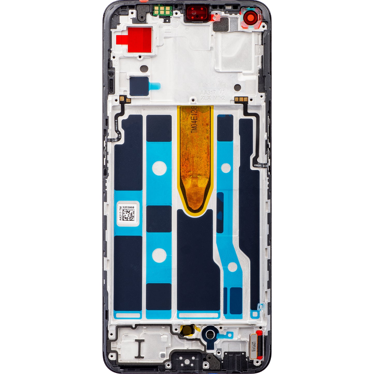 Oppo Find X5 Lite / Reno7 5G zaslon na dotik, z okvirjem, črn, servisni paket 4130040