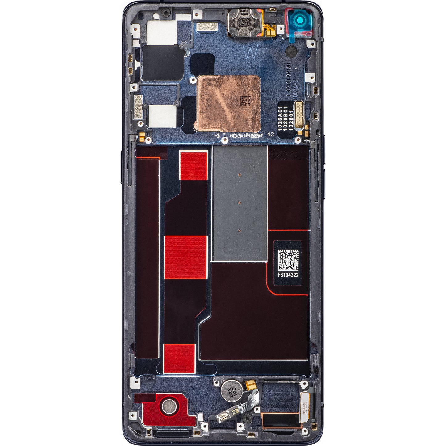 Oppo Find X2 Neo zaslon na dotik, z okvirjem, mesečno črna, servisni paket 4904017