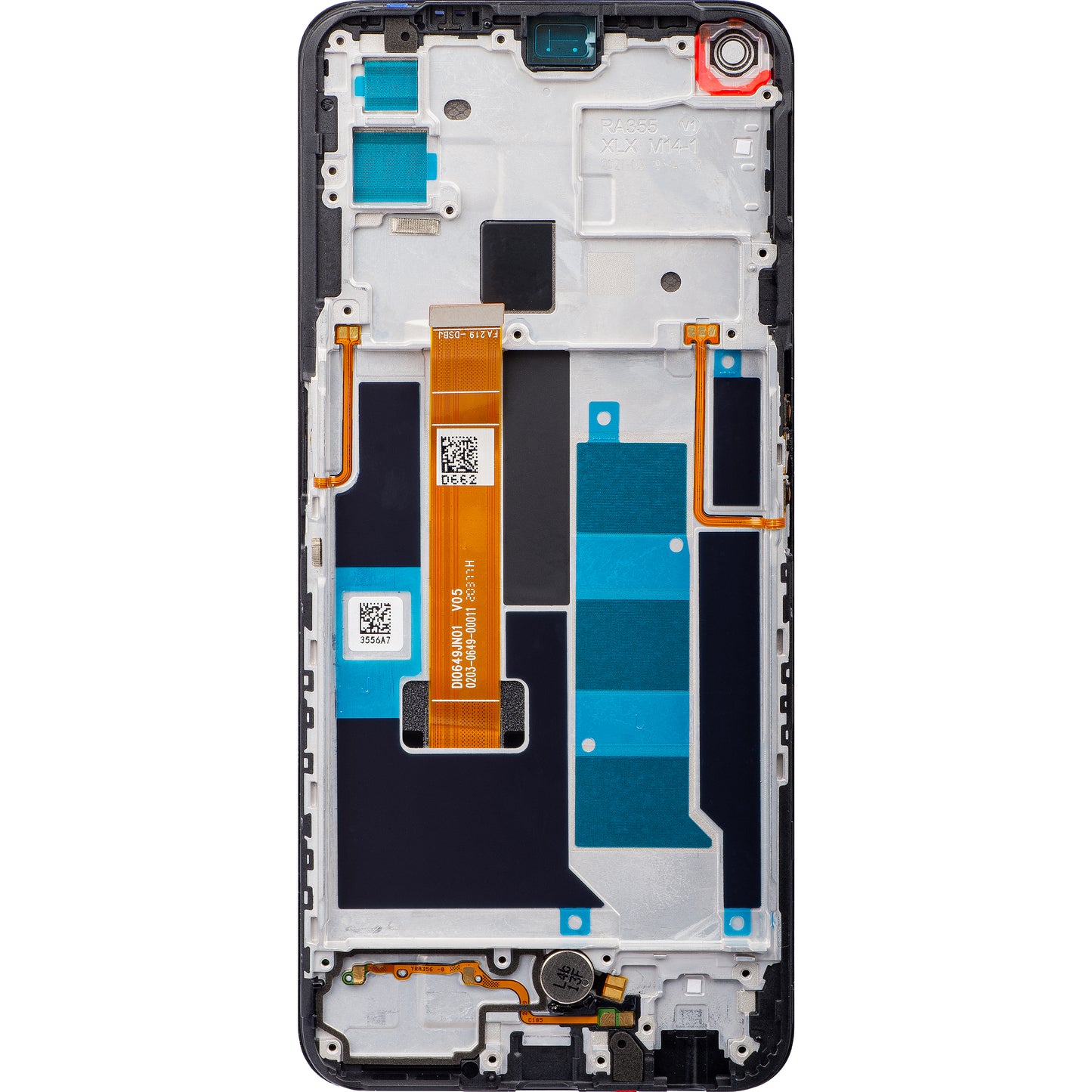 Realme 7 5G zaslon na dotik Realme 7 5G, z okvirjem, črn, servisni paket 4904747