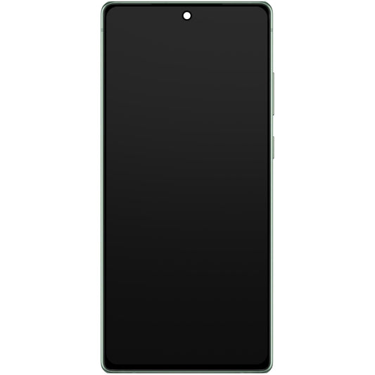 Zaslon na dotik Samsung Galaxy Note 20 5G N981 / Note 20 N980, z okvirjem, zelen, servisni paket GH82-23495C
