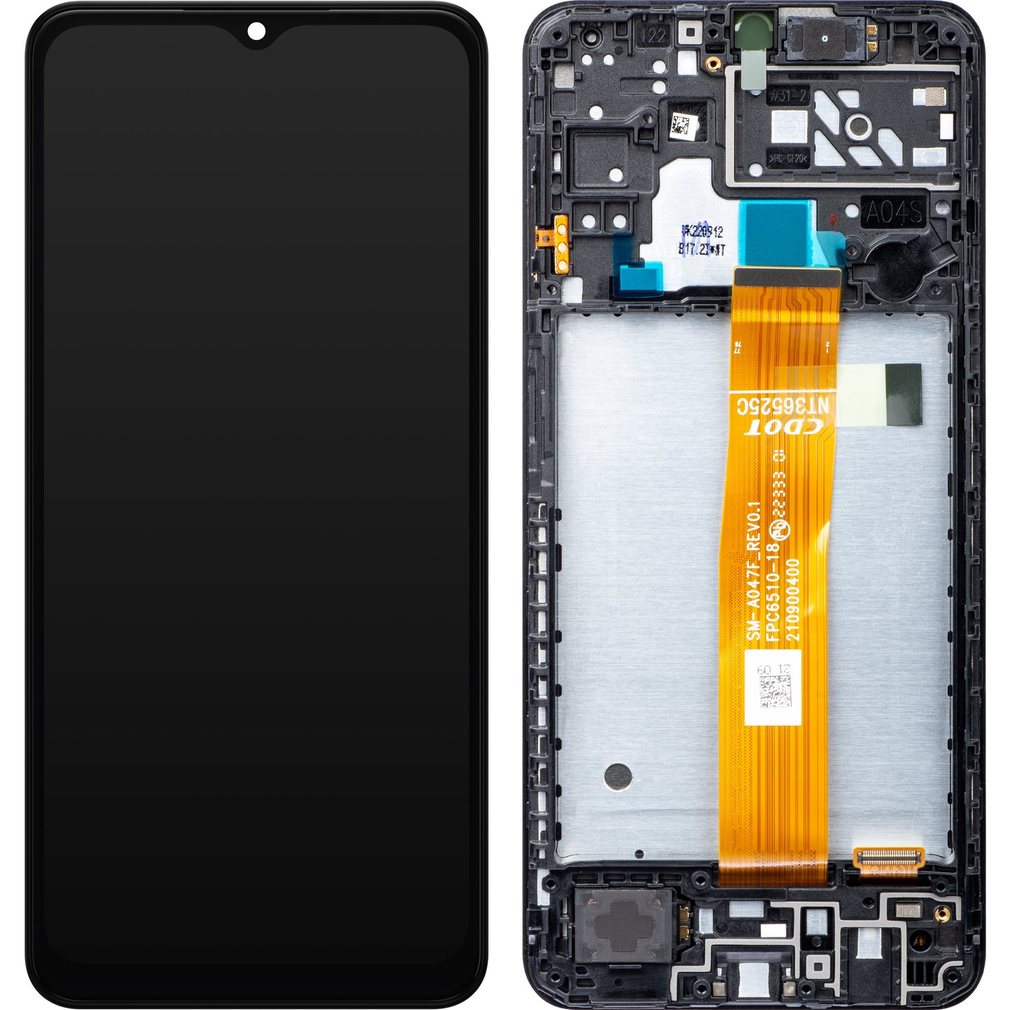Zaslon na dotik Samsung Galaxy A04s A047, z okvirjem, črn, servisni paket GH82-29805A