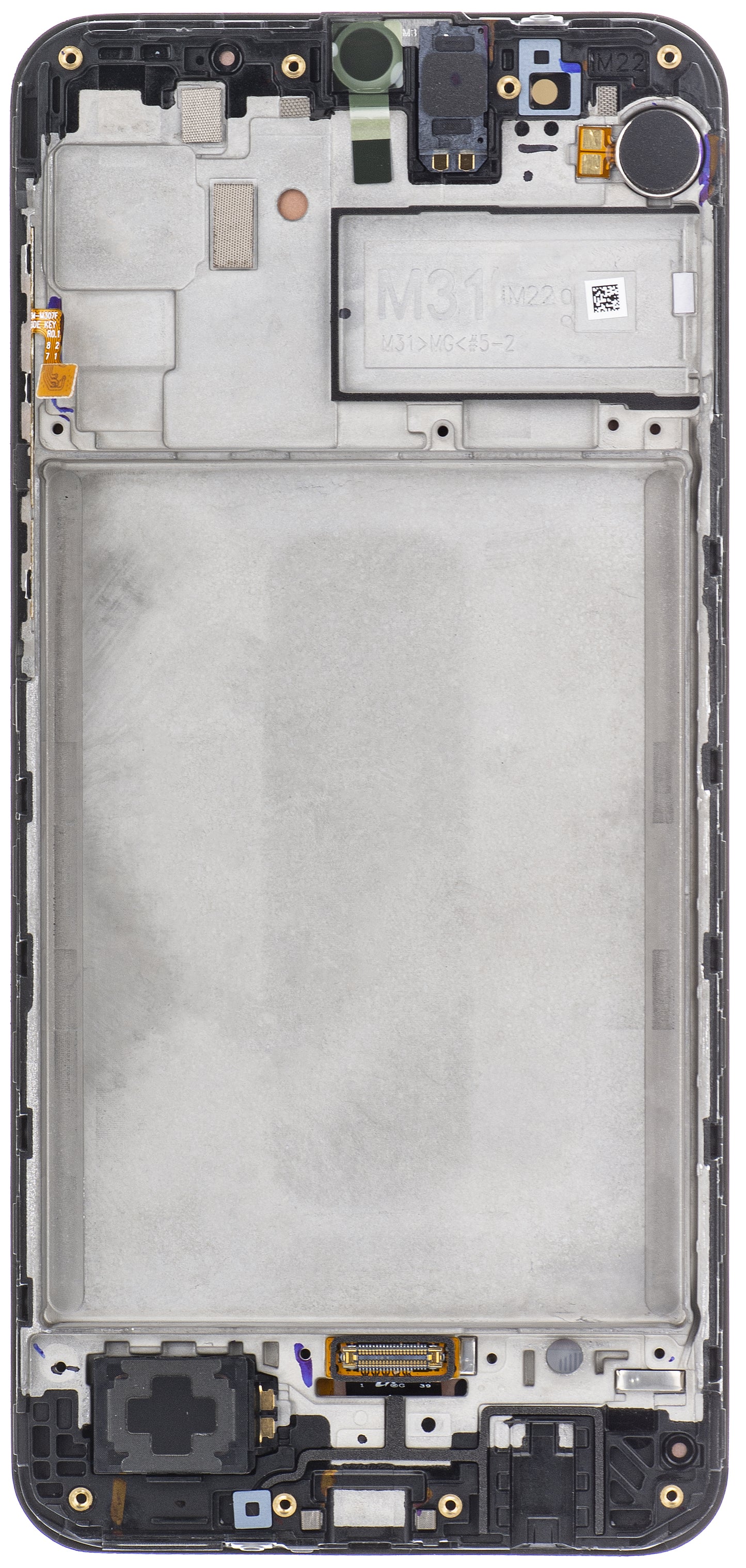 Zaslon na dotik Samsung Galaxy M31 M315, z okvirjem, črn, servisni paket GH82-22405A