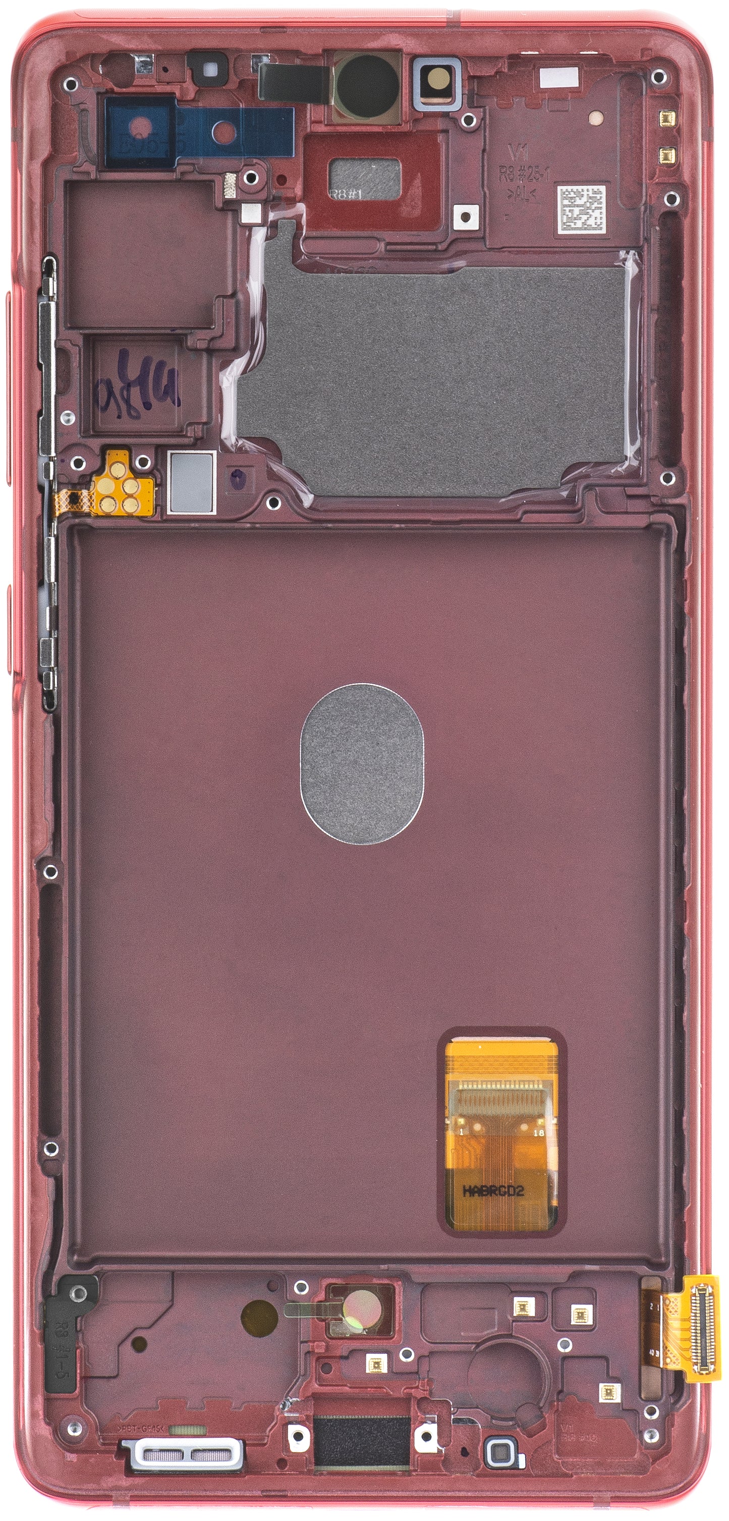 Samsung Galaxy Galaxy S20 FE G780 zaslon na dotik, z okvirjem, rdeč, servisni paket GH82-24219E