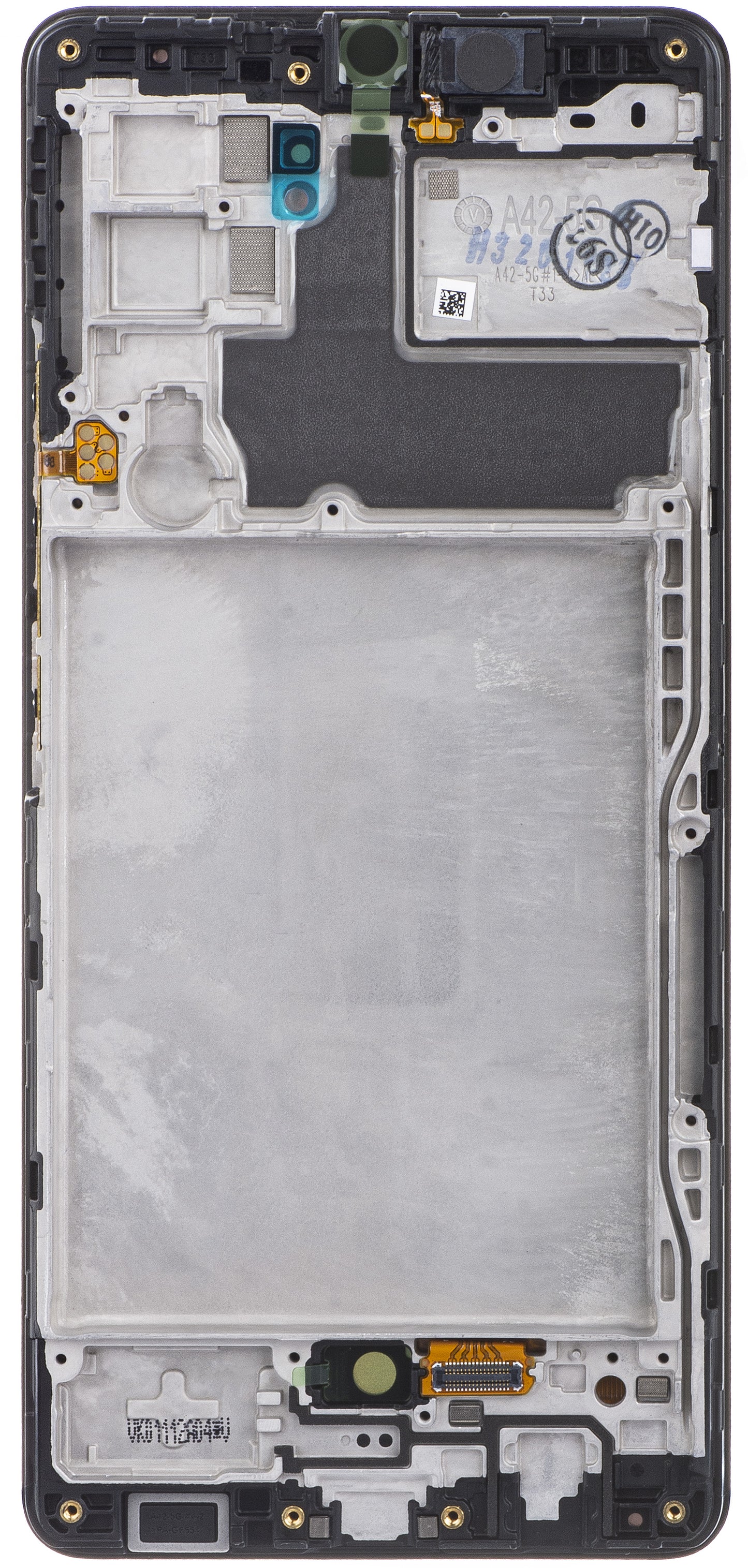Samsung Galaxy A42 5G zaslon na dotik A426, z okvirjem, črn, servisni paket GH82-24375A