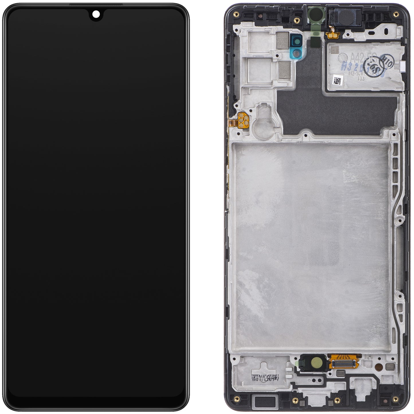 Samsung Galaxy A42 5G zaslon na dotik A426, z okvirjem, črn, servisni paket GH82-24375A