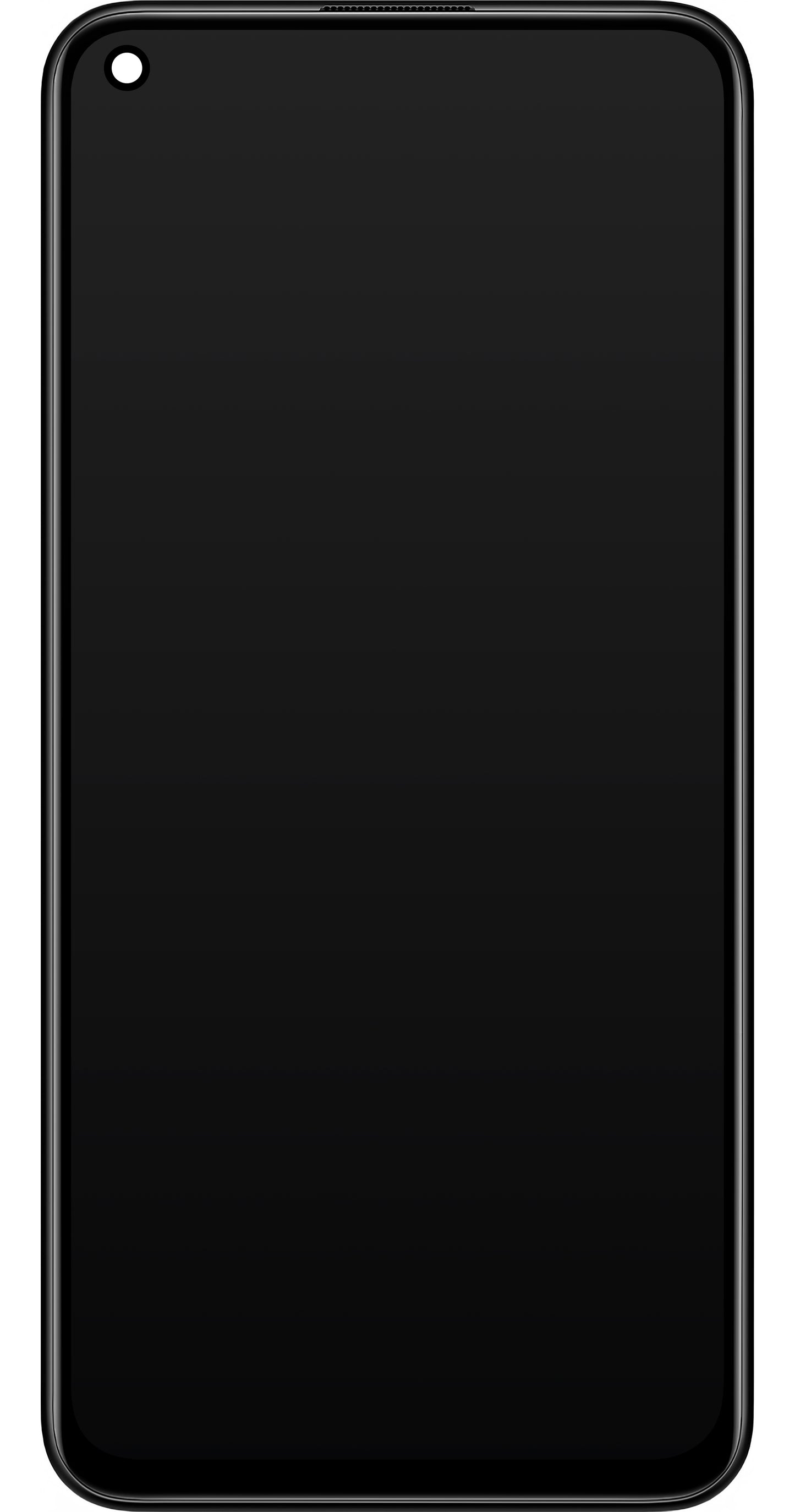 Zaslon na dotik Xiaomi Redmi Note 9 5G / Redmi Note 9T 5G, z okvirjem, črn, servisni paket 5600030J2200